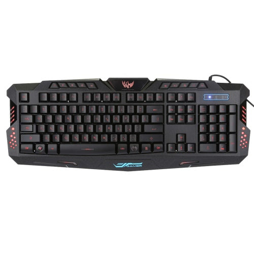 Kkmoon Russian Version Wired LED Gaming Keyboard