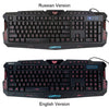 KKmoon Russian Version Wired LED Gaming Keyboard