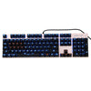 104 Keys USB Wired Gaming Mechanical Keyboard Blue Switch Suspended Button Fully LED Backlit Anti-ghoasting for Laptop Desktop