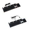 104 Keys USB Wired Gaming Mechanical Keyboard Blue Switch Suspended Button Fully LED Backlit Anti-ghoasting for Laptop Desktop