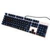 104 Keys USB Wired Gaming Mechanical Keyboard Blue Switch Suspended Button Fully LED Backlit Anti-ghoasting for Laptop Desktop