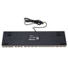 104 Keys USB Wired Gaming Mechanical Keyboard Blue Switch Suspended Button Fully LED Backlit Anti-ghoasting for Laptop Desktop