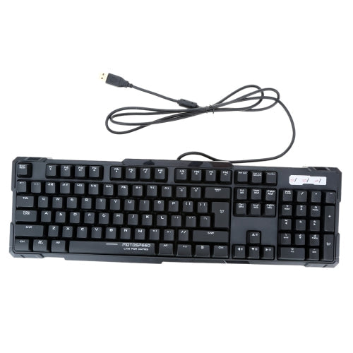 Motospeed Professional Mechanical Gaming Esport Keyboard مع 104 مفاتيح ممسحة ذات سرعة عالية.