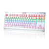 KKmoon Professional Gaming Esport Mechanical Keyboard with Tactile High-speed 87 Keys Suspended Anti-Ghosting Blue Switch Colorful LED 9 Modes Programmable Backlit USB Wired