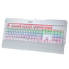 KKmoon Mechanical Professional Gaming Esport Keyboard with Tactile High-speed 104 Keys Suspended Anti-ghosting Blue Switch Fully Colorful LED 9 Modes Programmable Backlit USB Wired