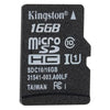 الأصلي الأصلي Kingston Class 10 16GB MicroSDHC TF Flash Card 48MB/S السرعة القصوى