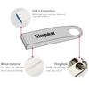 الأصلي الأصلي الأصلي Kingston 100 Mb/s عالي السرعة نقل البيانات DT SE9 G2 USB 3.0 Metal Flash Pen Drive