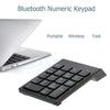 BT 3.0 Numeric Keypad Wireless Number Pad 18 Keys Mini Digital Keyboard for iMac/MacBook/MacBook Air/Pro/iPad Laptop Tablet Smartphone