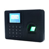 Intelligent Biometric Fingerprint Password Attendance Machine Employee Checking-in Recorder 2.4 inch TFT LCD Screen DC 5V Time Attendance Clock