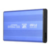 Portable Superspeed USB 3.0 HDD SSD SATA External Aluminum 2.5" Hard Drive Disk Box Enclosure Case up to 1TB