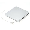 USB 2.0 محمول فائق النحافة فتحة خارجية مشغل أقراص مضغوطة DVD ROM محرك الكاتب قارئ الموقد لأجهزة iMac/MacBook/MacBook Air/Pro الكمبيوتر المحمول سطح المكتب