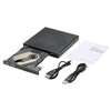 مشغل قارئ أقراص DVD-RW/CD-RW خارجي محمول نحيف USB 2.0 مع ناسخ كومبو CD-RW لأجهزة الكمبيوتر المحمول MacBook/Air/Pro والكمبيوتر المكتبي