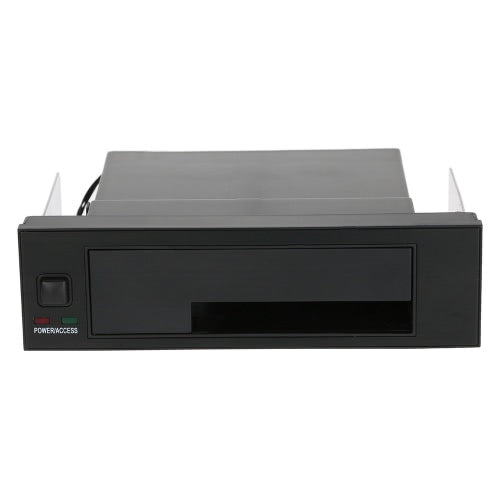 Internal Single Bay Mobile Rack Enclosure with LED Indicator Light Support Hot-swap for 2.5/3.5inches SATA HDD SSD Fit PC 5.25'' Bay
