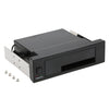 Internal Single Bay Mobile Rack Enclosure with LED Indicator Light Support Hot-swap for 2.5/3.5inches SATA HDD SSD Fit PC 5.25'' Bay