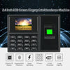 Intelligent Biometric Fingerprint Password Attendance Machine Employee Checking-in Recorder 2.4 inch TFT LCD Screen DC 5V Time Attendance Clock