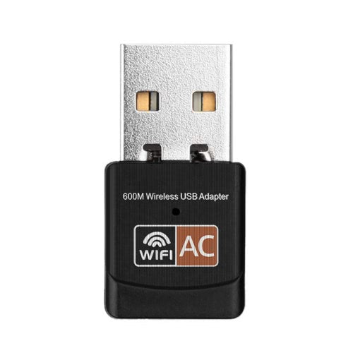 محول USB WIFI 600 ميغابت في الثانية من الشبكة اللاسلكية المزدوجة محول الشبكة اللاسلكية Dongle 2.4 جيجا هرتز / 5.0 جيجا هرتز Ethernet 802.11AC لجهاز الكمبيوتر اللوحي كمبيوتر محمول جهاز الكمبيوتر الشخصي للهاتف الذكي