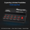 Multifunctional High Speed 10-Port USB AC to DC Power Socket USB Charging Station