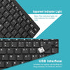 لوحة مفاتيح RL-K7 Mini Wired USB 78 مفاتيح لوحة مفاتيح صغيرة مقاومة للماء للكمبيوتر المحمول كمبيوتر سطح المكتب