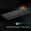 لوحة مفاتيح RL-K7 Mini Wired USB 78 مفاتيح لوحة مفاتيح صغيرة مقاومة للماء للكمبيوتر المحمول كمبيوتر سطح المكتب