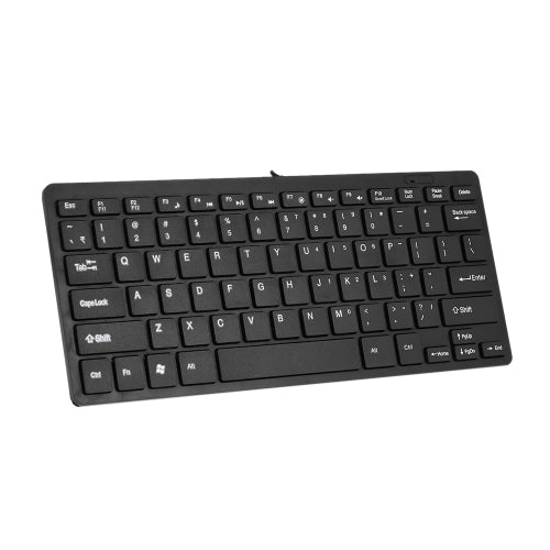 لوحة مفاتيح RL-K7 Mini Wired USB 78 مفاتيح لوحة مفاتيح صغيرة مقاومة للماء للكمبيوتر المحمول كمبيوتر سطح المكتب