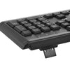 forter iK3320p Ergonomic USB Keyboard 104Keys + Wired 1000DPI Mouse