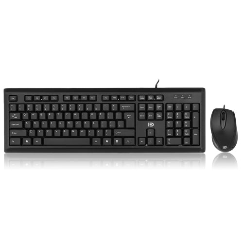 forter iK3320p Ergonomic USB Keyboard 104Keys + Wired 1000DPI Mouse