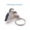 محرك فلاش USB معدني قابل للتدوير USB2.0 32G/64G ذاكرة عصا U القرص مع سلسلة مفاتيح بطاقة فلاش