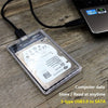 USB 3.0 حاوية القرص الصلب الخارجي USB 3.0 مربع القرص الصلب الشفاف