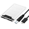 USB 3.0 حاوية القرص الصلب الخارجي USB 3.0 مربع القرص الصلب الشفاف