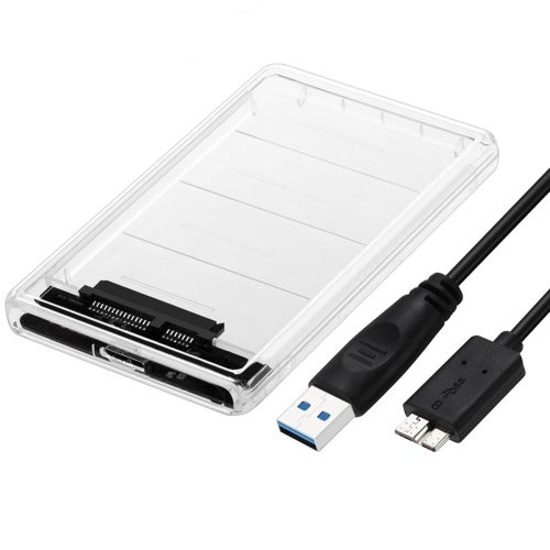 USB 3.0 حاوية القرص الصلب الخارجي USB 3.0 مربع القرص الصلب الشفاف