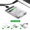 USB 3.0 حاوية القرص الصلب الخارجي USB 3.0 مربع القرص الصلب الشفاف