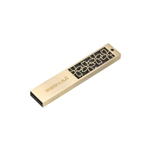 Yvonne Metal USB Drive Drive Drive 16g Memory Stick Higy مع أزهار النوافذ
