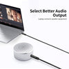 VENTION 3.5 ملم كابل صوت AUX مثبت على السيارة ذكر إلى ذكر كابل HiFi كابل صوت ستيريو مع نسيج قماشي للهاتف والكمبيوتر ومكبر MP3 ومشغل الأقراص المضغوطة 2 متر/6.56 قدم أسود
