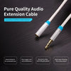 VENTION 3.5 ملم كابل تمديد الصوت ستيريو ذكر إلى أنثى محول الصوت كابل AUX للسيارة الذكية PC MP3 3m/9.84ft (أسود)