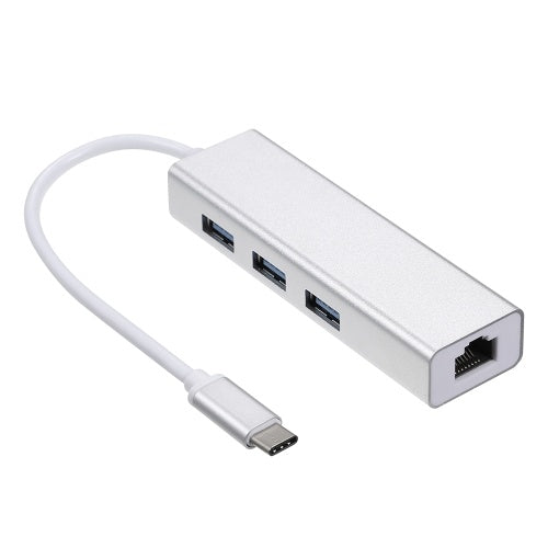 USB3.0 إلى إيثرنت LAN RJ45 محول بطاقة الشبكة مع USB3.0 Hub 3 منافذ لأجهزة الكمبيوتر المحمول