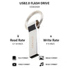 KKMOON CW10058 Flash Memory Stick Pen Drive Zinc Alloy USB Flash Drive 64GB/32GB Capacity USB 2.0 with Portable Key Ring