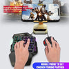 HXSJ V100 35 مفتاح غشاء يد واحدة صغير 35 مفتاحًا لوحة مفاتيح الألعاب مع USB سلكي لألعاب PUBG LOL CS