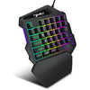 HXSJ V100 35 مفتاح غشاء يد واحدة صغير 35 مفتاحًا لوحة مفاتيح الألعاب مع USB سلكي لألعاب PUBG LOL CS