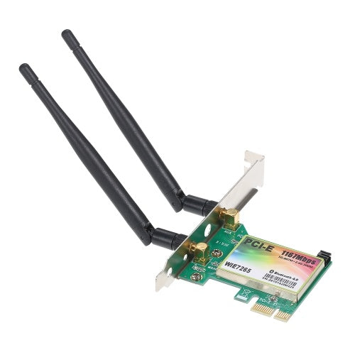 بطاقة واي فاي تيار متردد 1200 ميجا بت في الثانية BT4.0 بطاقة محول شبكة PCIe لاسلكية 5.8 جيجا هرتز/2.4 جيجا هرتز بطاقة شبكة PCI Express ثنائية النطاق