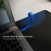 Mini USB Fan + Type-C Phone Fan Portable Cooling Fan Flexible Cooler for Type C Devices Laptop(White)