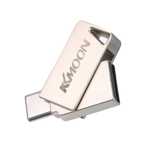 KKmoon USB Flash Drive USB3.0 Type-C Mini Portable U Disk 64GB Pendrives Pen Drive Silver for Phone PC Laptop
