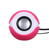 Music Speaker Desktop Speaker Mini Music Speaker with 3.5mm Jack for Laptop/MP3/Smartphones (Pink)