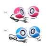 Music Speaker Desktop Speaker Mini Music Speaker with 3.5mm Jack for Laptop/MP3/Smartphones (Pink)