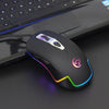 Wired Gaming Mouse Professional Macro Definition Gaming Mice with Ergonomic   Grip RGB Breathing Light Black