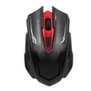 2.4G لوحة مفاتيح لاسلكية وماوس بصري كومبو معلق Keycap قابل للتعديل حامل ماوس ثلاثي الأبعاد لألعاب العمل المكتبية (أسود)