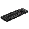 2.4G لوحة مفاتيح لاسلكية وماوس بصري كومبو معلق Keycap قابل للتعديل حامل ماوس ثلاثي الأبعاد لألعاب العمل المكتبية (أسود)