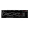 2.4G لوحة مفاتيح لاسلكية وماوس بصري كومبو معلق Keycap قابل للتعديل حامل ماوس ثلاثي الأبعاد لألعاب العمل المكتبية (أسود)