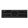 2.4G لوحة مفاتيح لاسلكية وماوس بصري كومبو معلق Keycap قابل للتعديل حامل ماوس ثلاثي الأبعاد لألعاب العمل المكتبية (أسود)