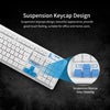 2.4G لوحة مفاتيح لاسلكية وماوس بصري كومبو معلق Keycap قابل للتعديل حامل ماوس ثلاثي الأبعاد لألعاب العمل المكتبية (أسود)