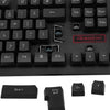 2.4G لوحة مفاتيح لاسلكية وماوس بصري كومبو معلق Keycap قابل للتعديل حامل ماوس ثلاثي الأبعاد لألعاب العمل المكتبية (أسود)